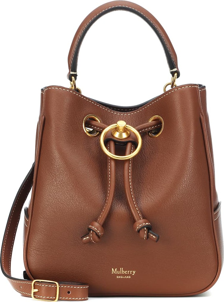 Mulberry Hampstead leather bucket bag