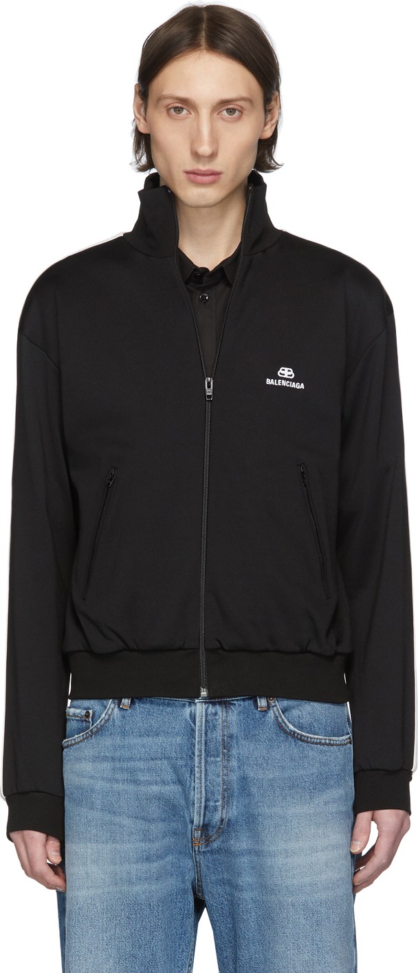 Balenciaga Black Logo Track Jacket