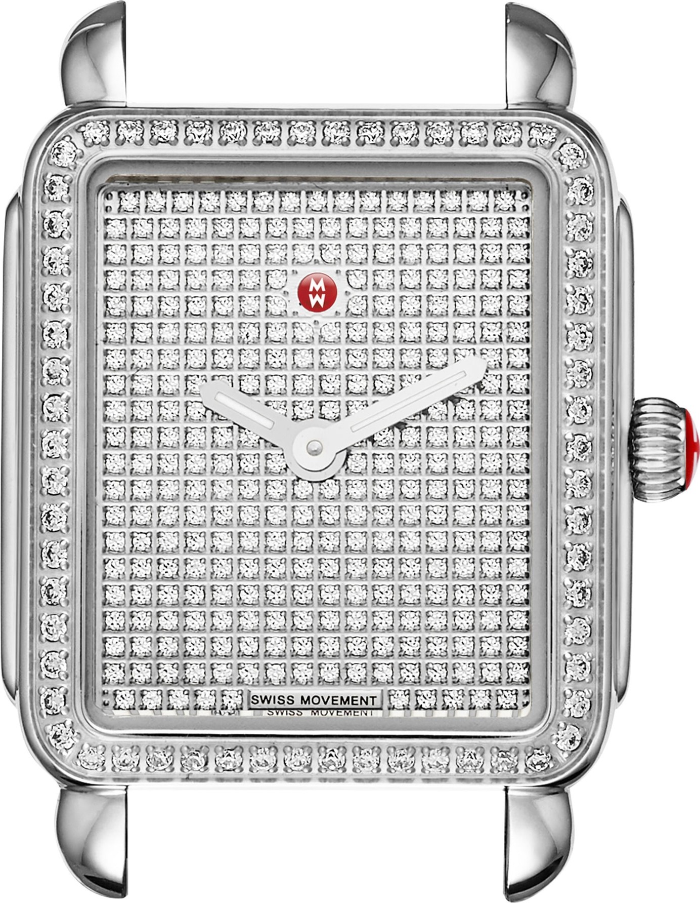 MICHELE Deco II Mid Diamond Dial Watch Head, 26mm x 27mm
