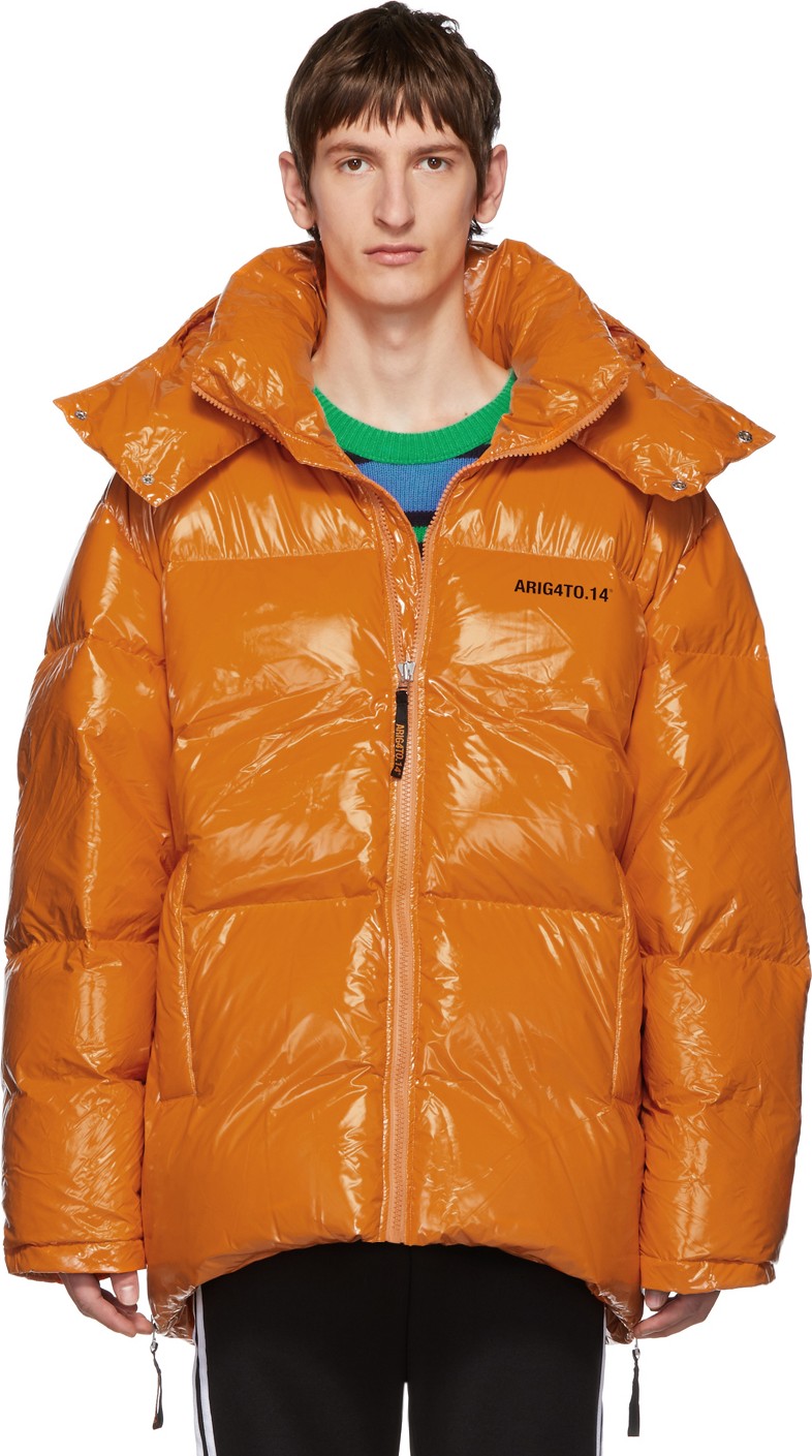 Axel Arigato Orange Down Nunatak Puffer Jacket