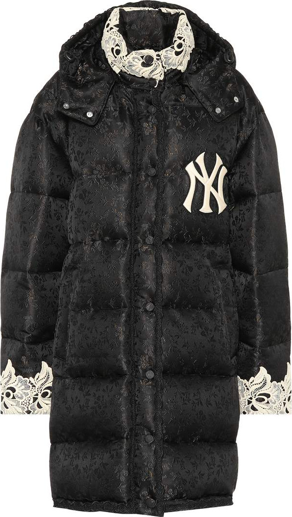 Gucci NY Yankees jacquard puffer coat