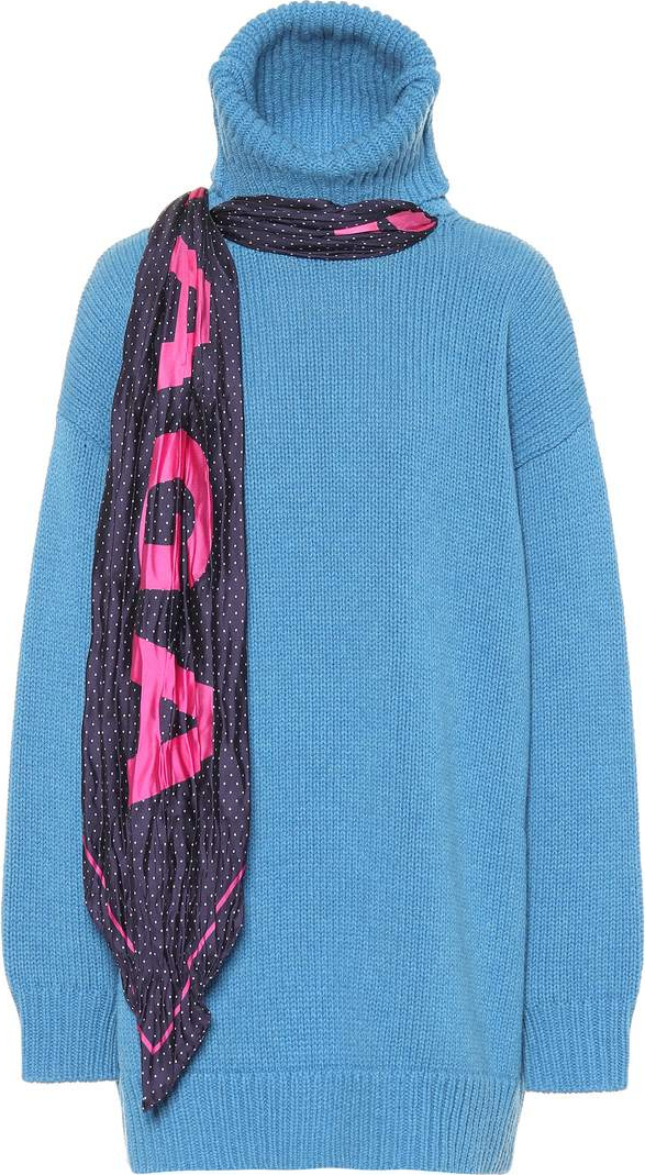 Balenciaga Wool sweater with scarf