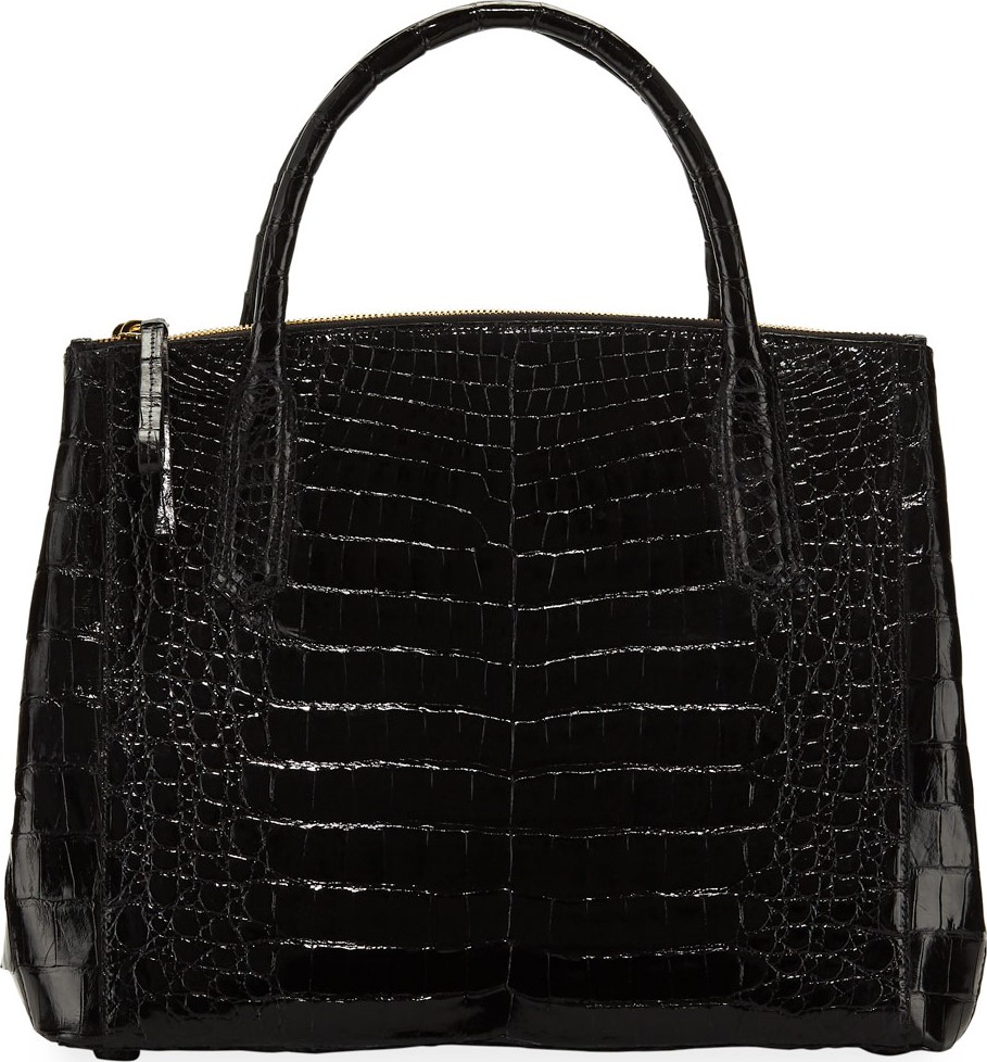 Nancy Gonzalez Nix Medium Zip Crocodile Tote Bag