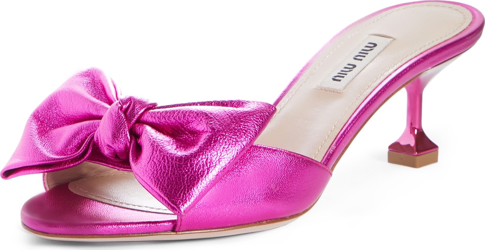Miu Miu Bow Slide Sandal