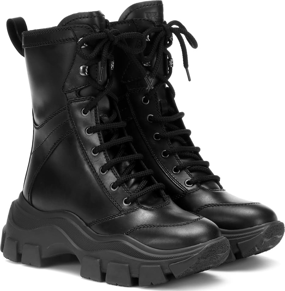 Prada Block leather sneakers