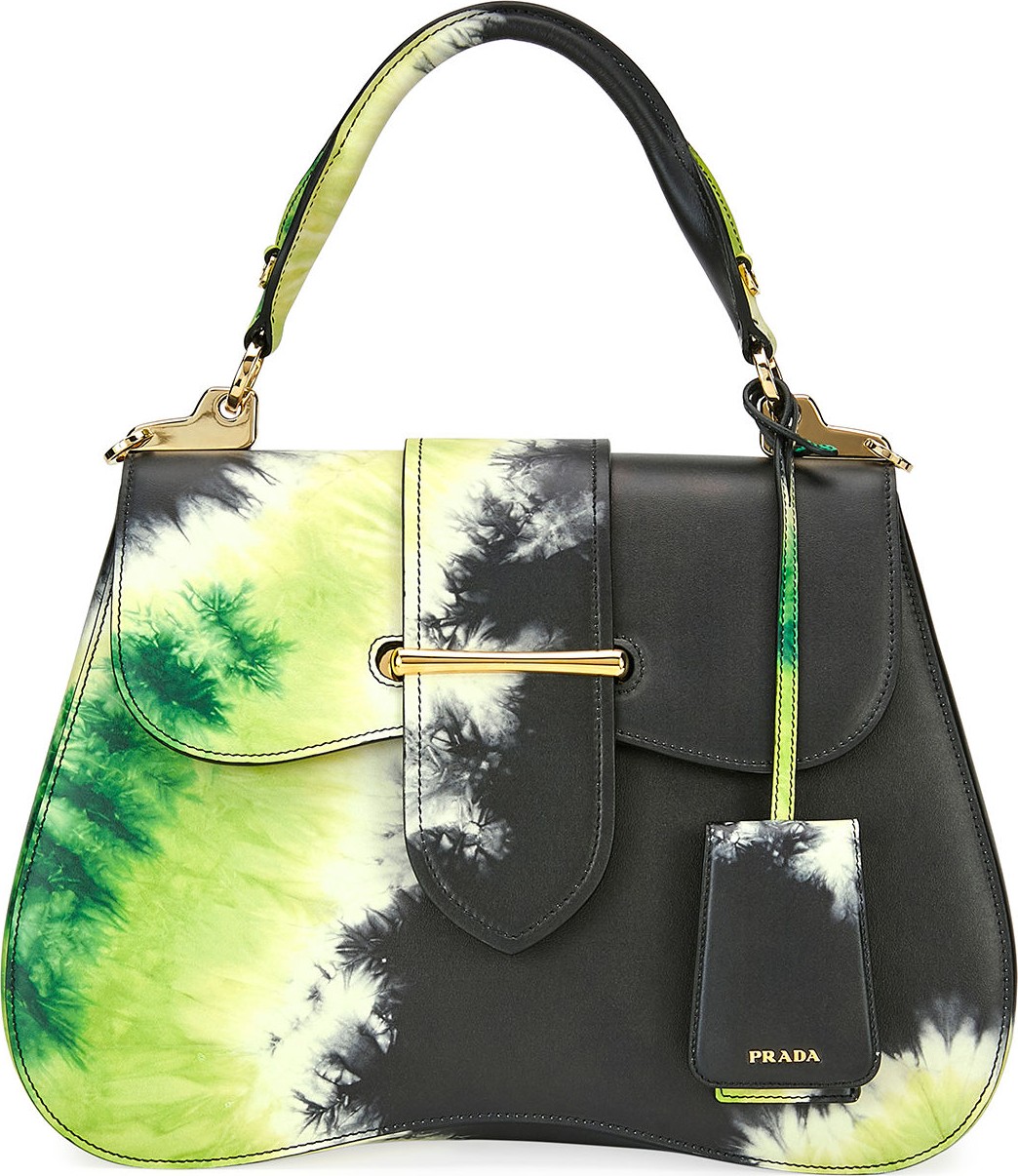 Prada Tie-Dye Prada Sidonie Top-Handle Tote Bag
