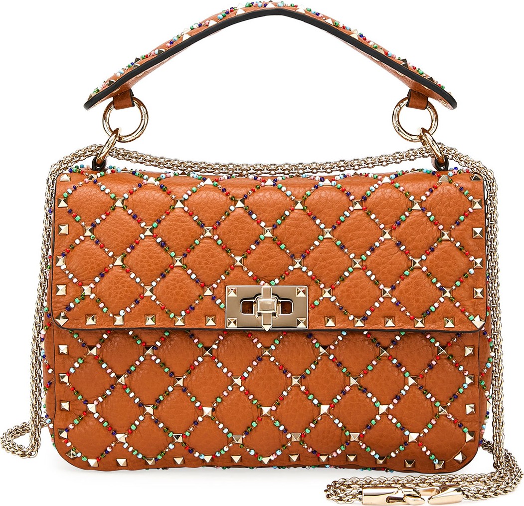 Valentino Spike.It Medium Quilted Leather Shoulder Bag