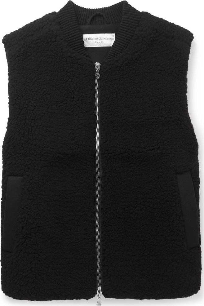 Officine Générale Wool-Blend Fleece Gilet