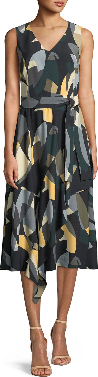 Lafayette 148 New York Telson Ornamental Mosaic Dress