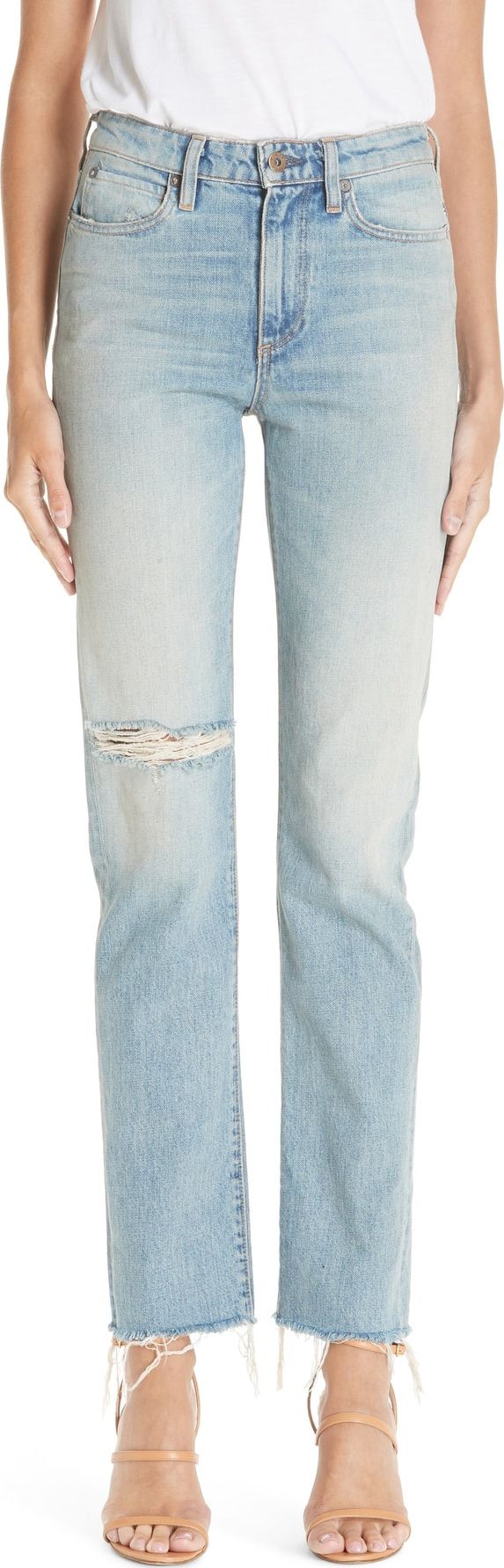 Simon Miller Distressed Slim Leg Jeans