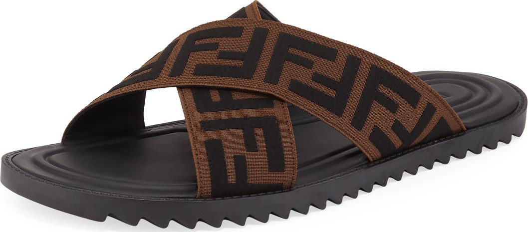 Fendi Men's FF Band Slide Sandals