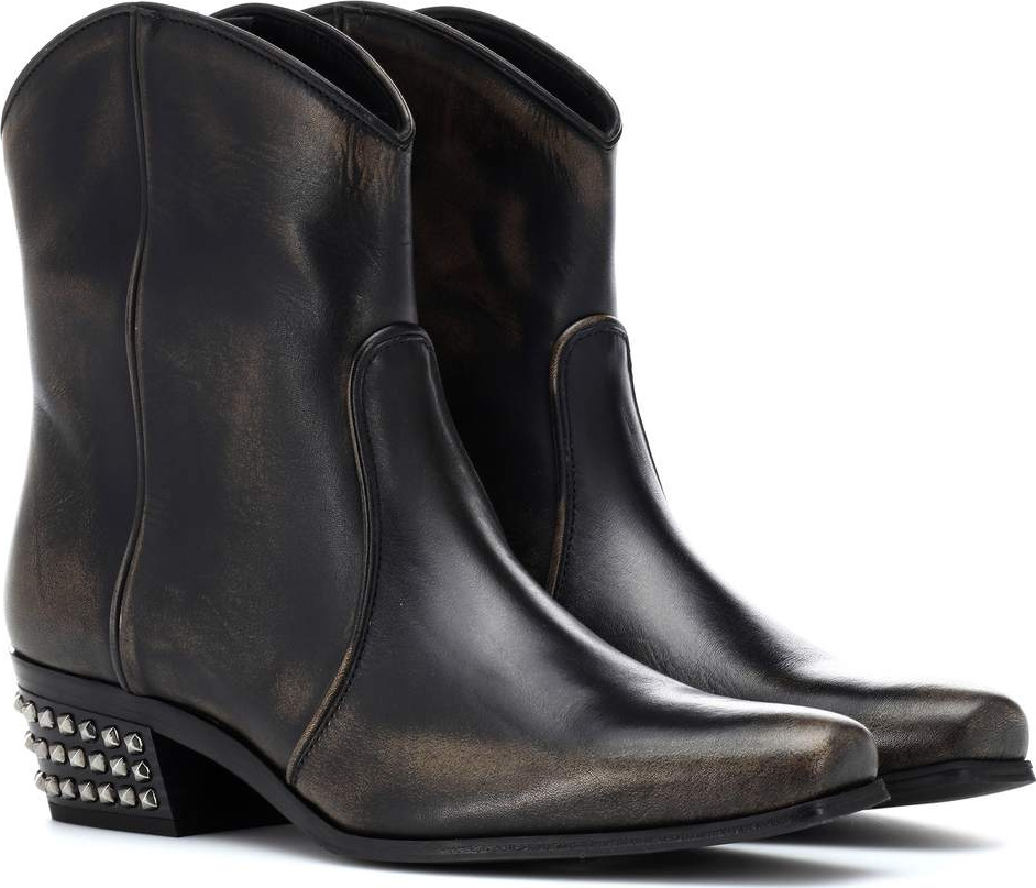 Miu Miu Embellished leather cowboy boots