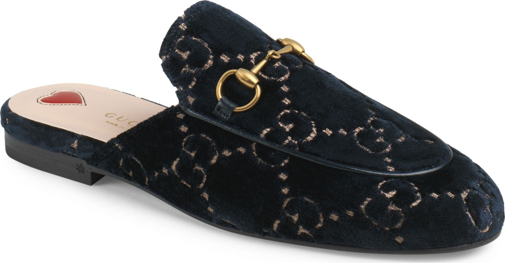 Gucci Princetown GG Logo Mule