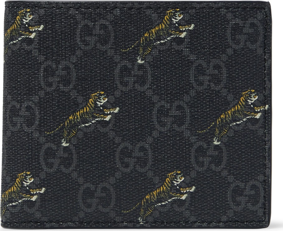 Gucci Printed Supreme Coated-Canvas Billfold Wallet