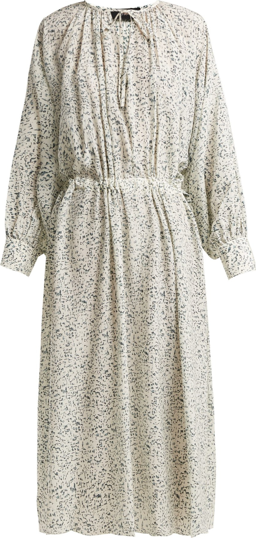 Joseph Niven Mineral-print silk-crepe dress