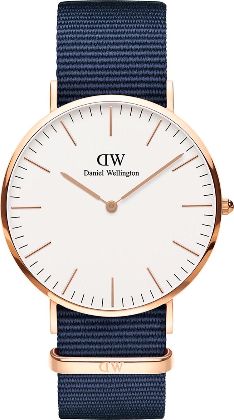 Daniel Wellington 40mm Classic Bayswater Watch w/ Nylon Strap