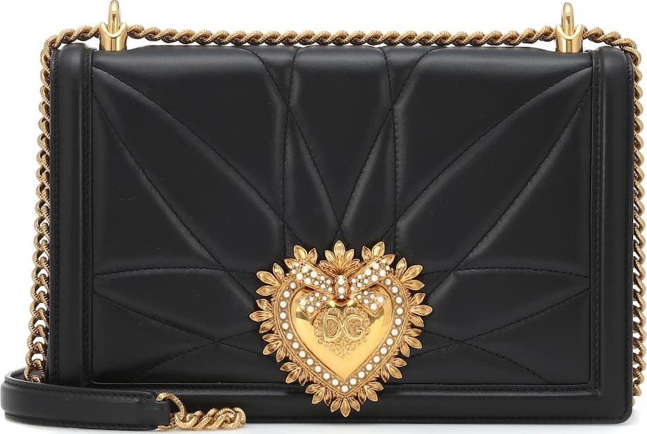 Dolce & Gabbana Large Devotion leather shoulder bag
