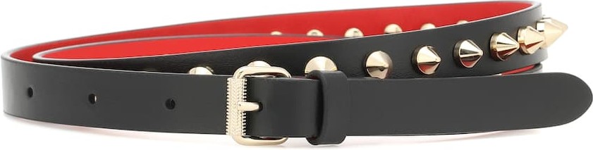 Christian Louboutin Loubispikes leather belt