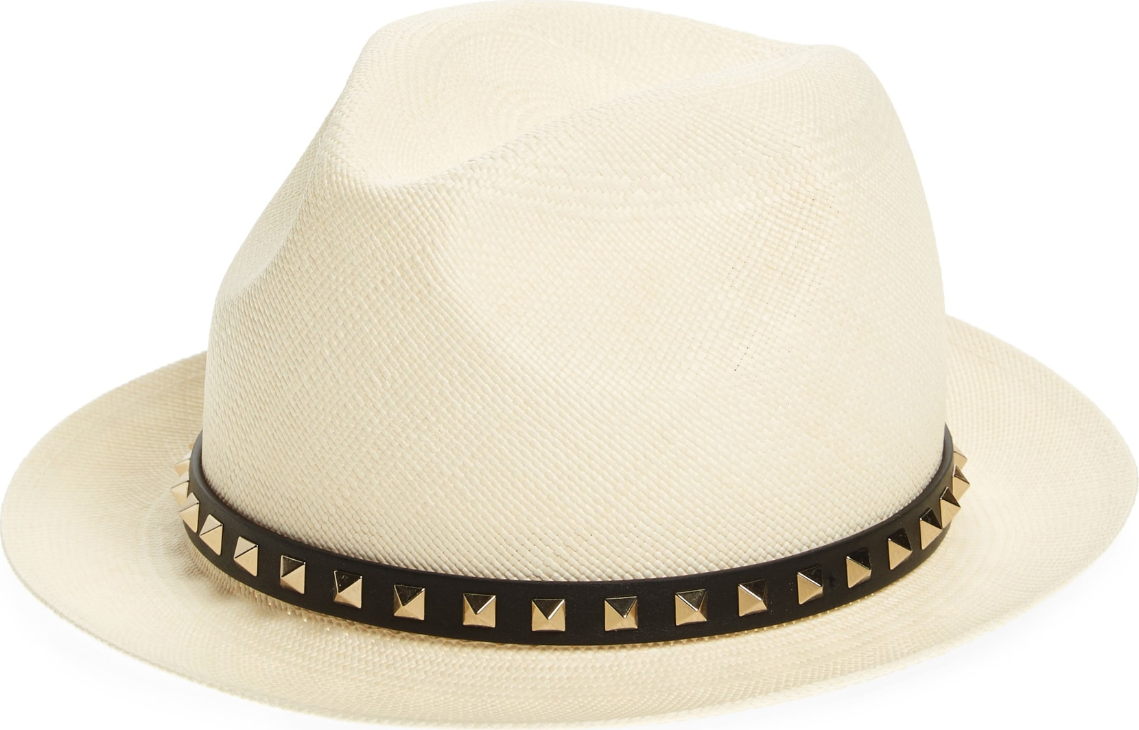 Valentino GARAVANI Rockstud Straw Trilby