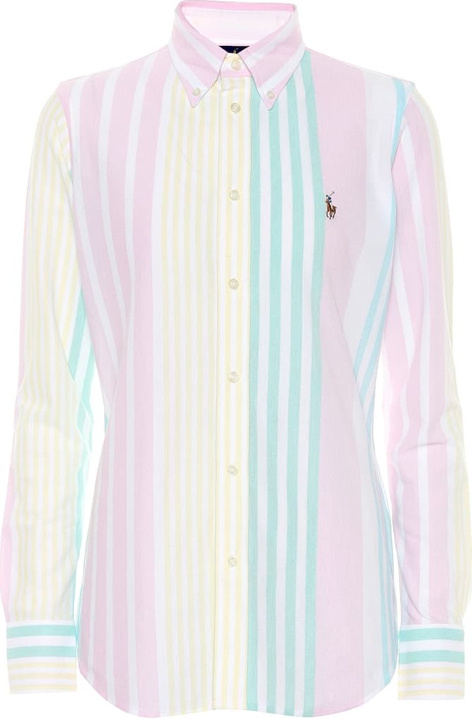 Polo Ralph Lauren Striped cotton knit oxford shirt