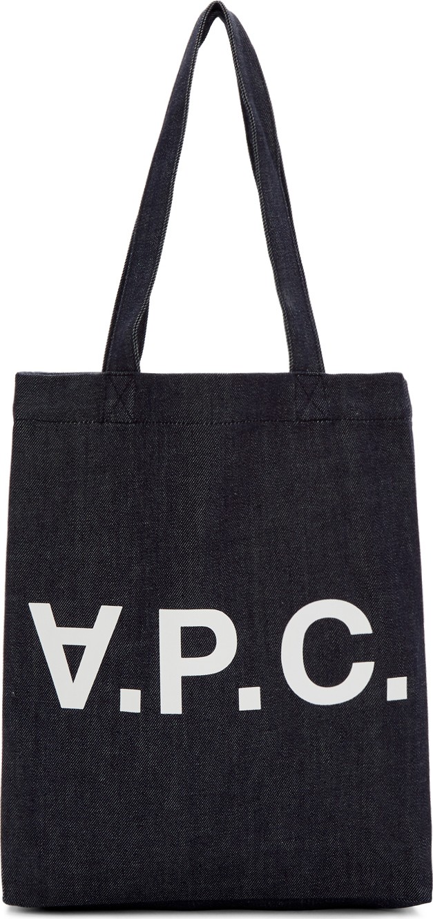 A.P.C. Indigo Denim Laure Tote