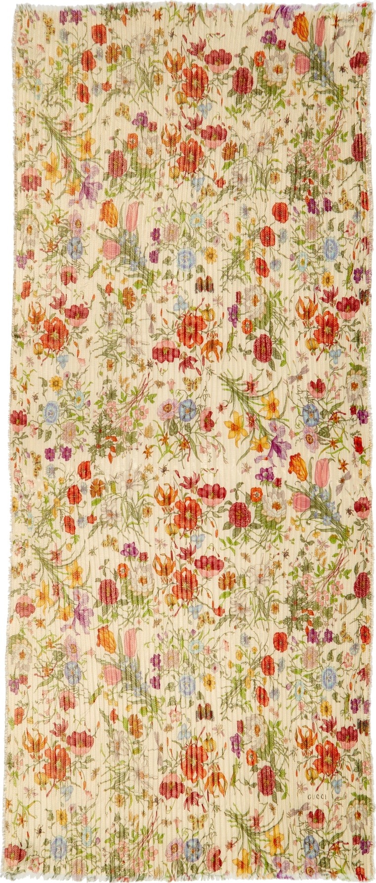 Gucci Golden Flora Pleated Stole
