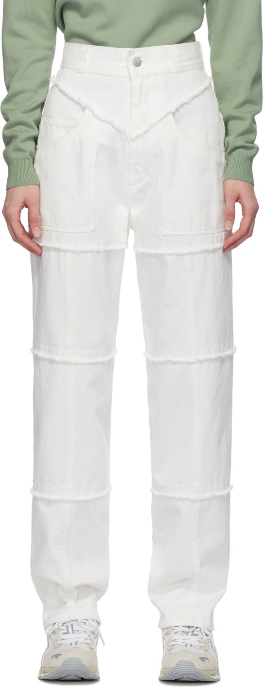 Ambush White High-Waisted Jeans