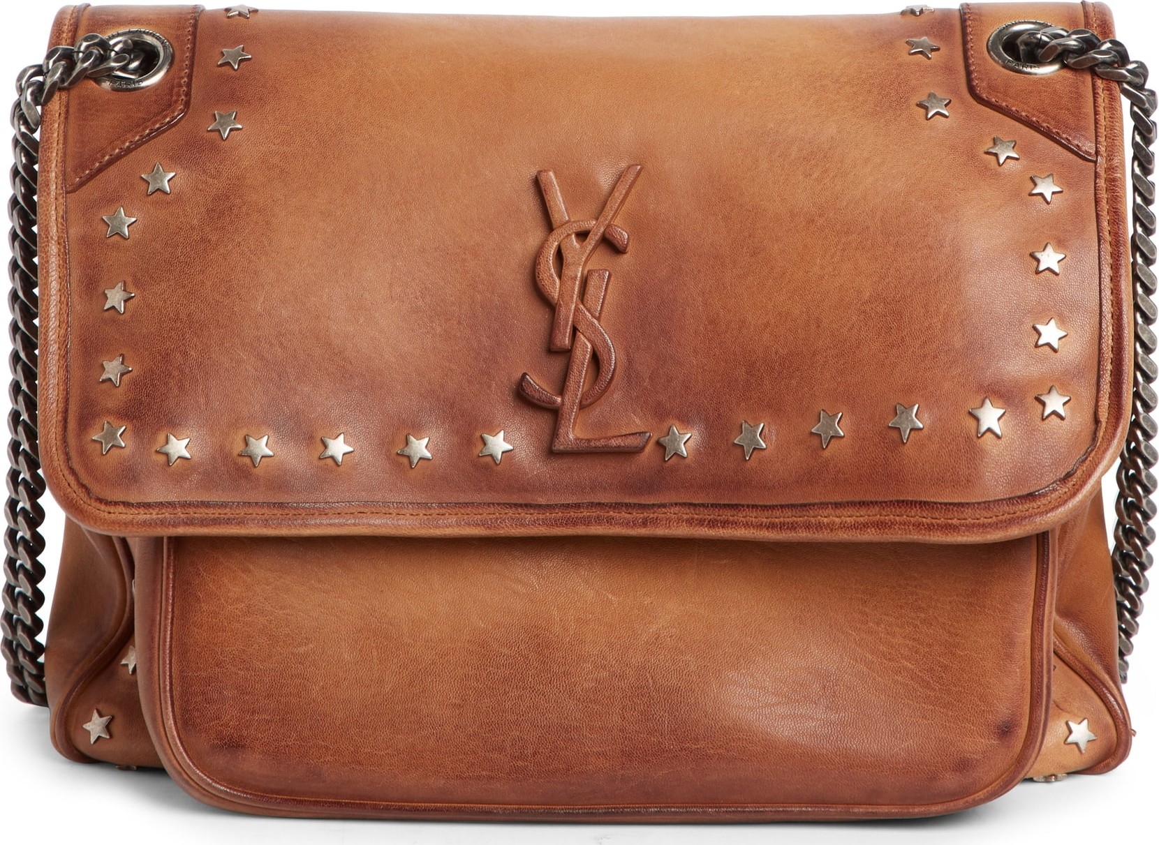 Saint Laurent Medium Kate Studded Leather Crossbody Bag