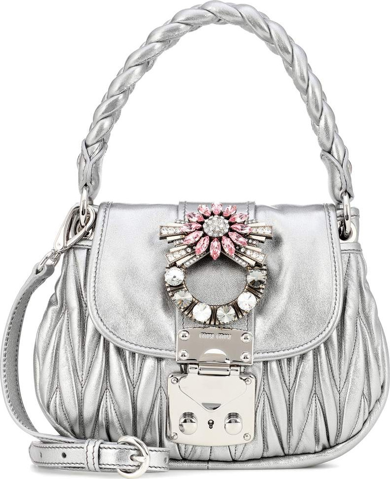 Miu Miu Matelassé leather shoulder bag