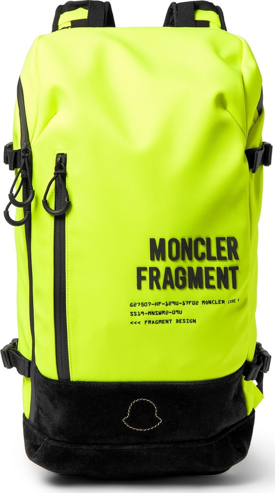 Moncler Genius 7 Moncler Fragment Suede-Trimmed Fluorescent Shell Backpack