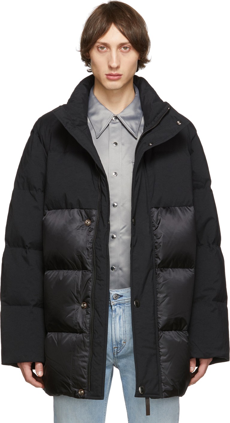 Acne Studios Black Down Contrast Jacket
