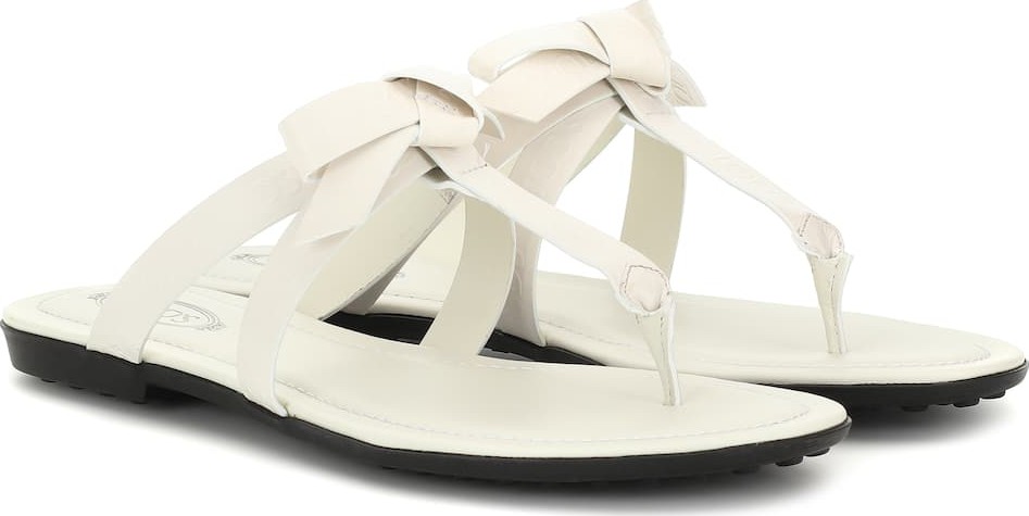 Tod's Logo leather sandals