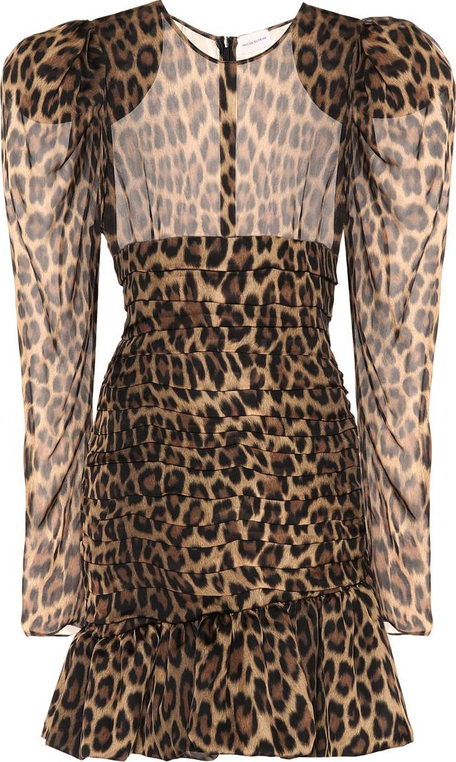 Magda Butrym Borneo leopard silk dress