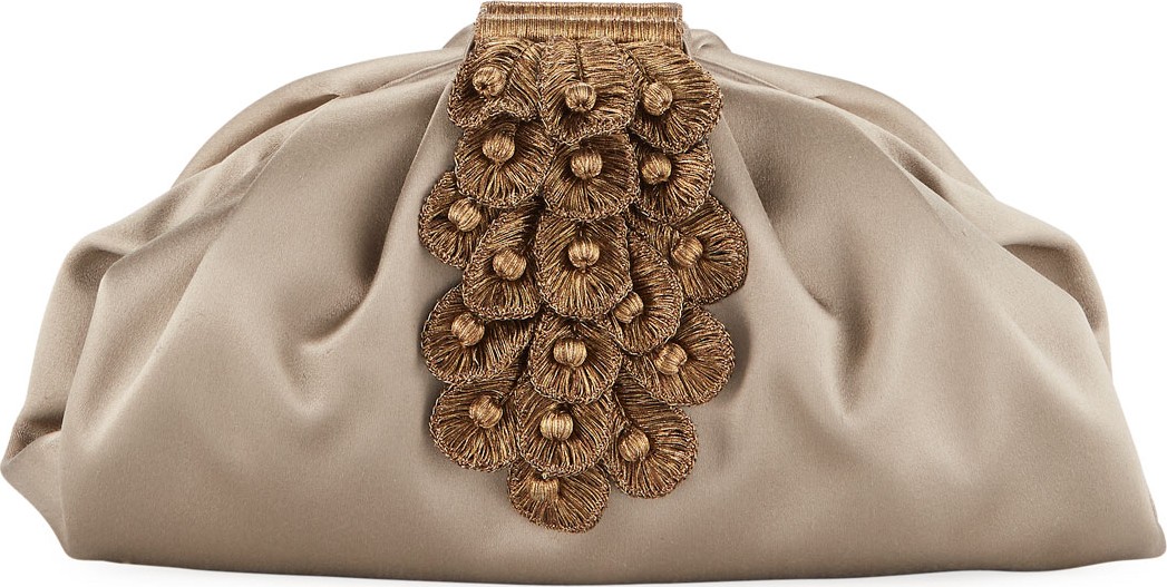 Sanayi 313 Zinnia Satin Clutch Bag