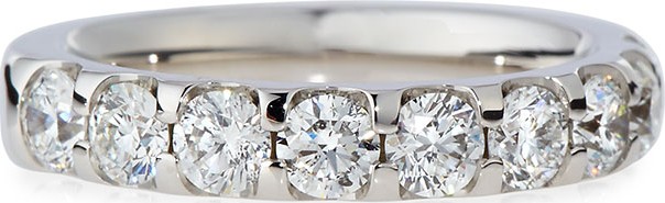 Memoire Diamond Band Ring in 18K White Gold, 1.5 tdcw