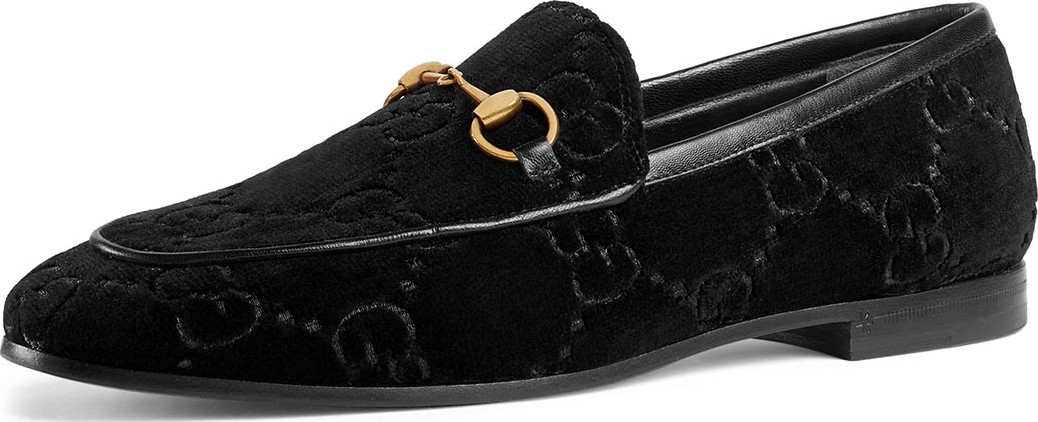 Gucci Jordaan GG Velvet Loafer