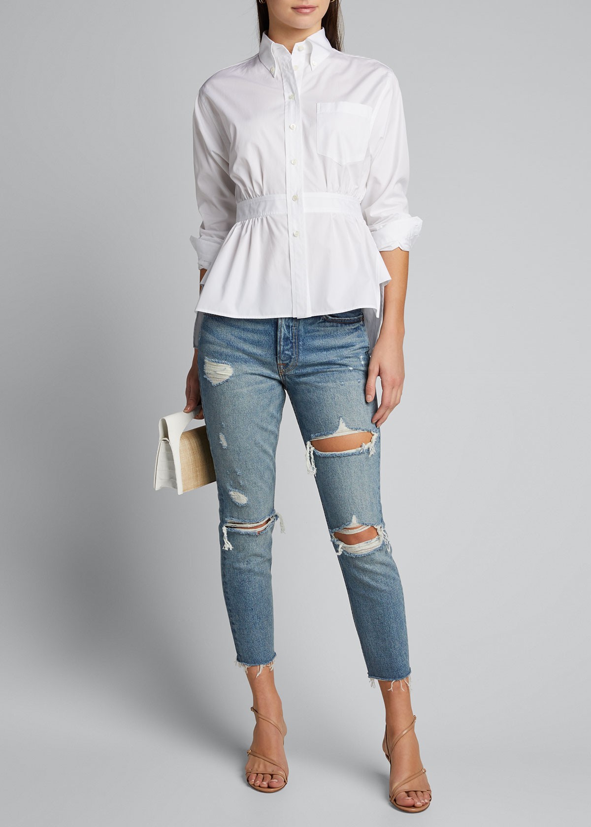 Grlfrnd Karolina Petite Distressed Jeans