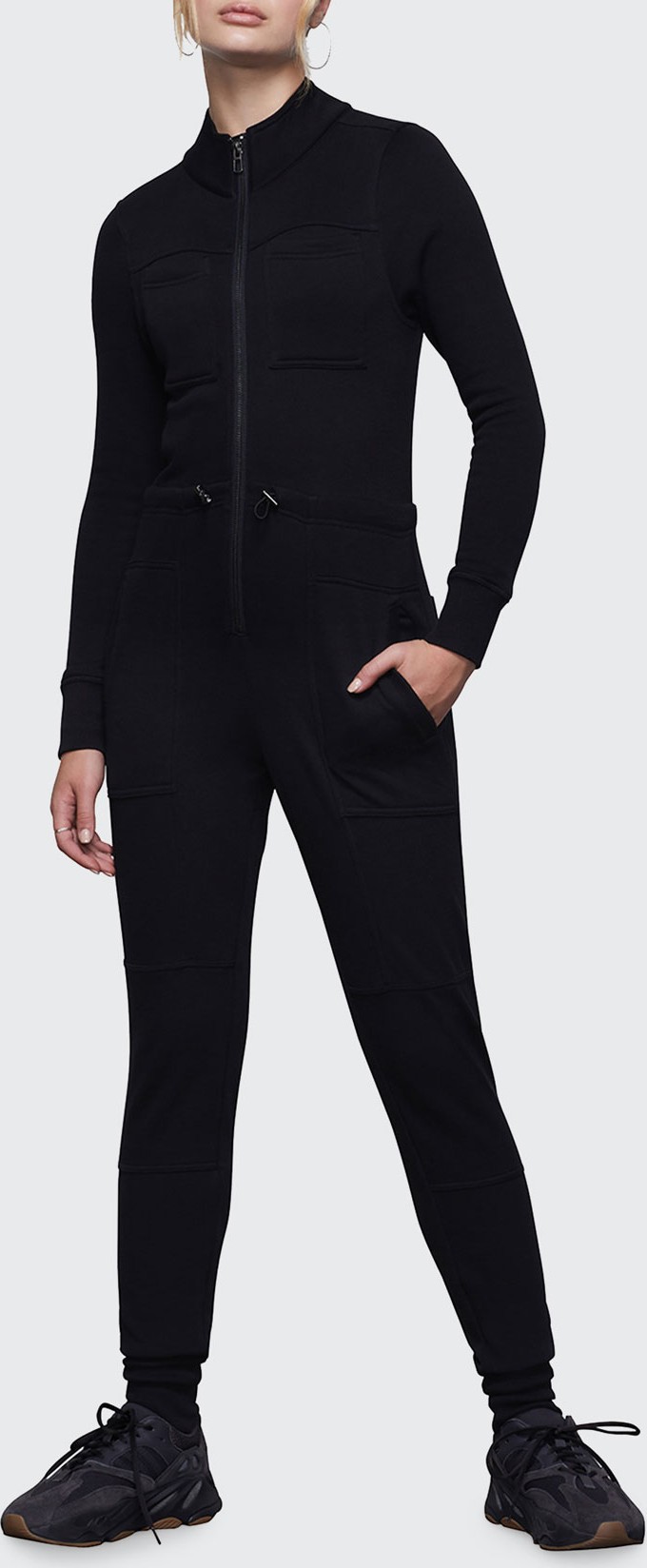 Good American Good Fleece Cozy Jumpsuit - Inclusive Sizing