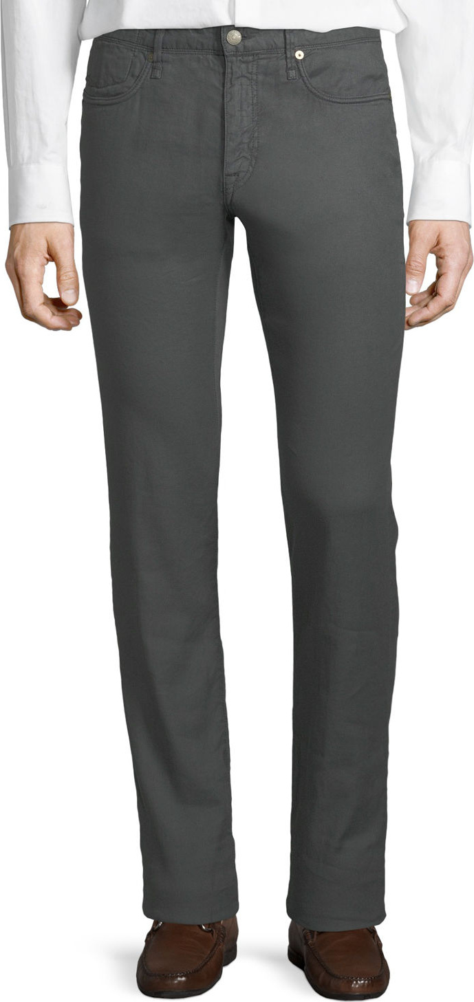 Incotex 5-Pocket Chino Flat-Front Trousers