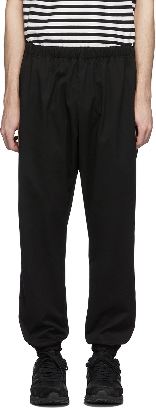 Needles Black & Purple Zipped Lounge Pants