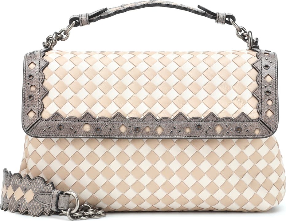 Bottega Veneta Olimpia Checker leather shoulder bag