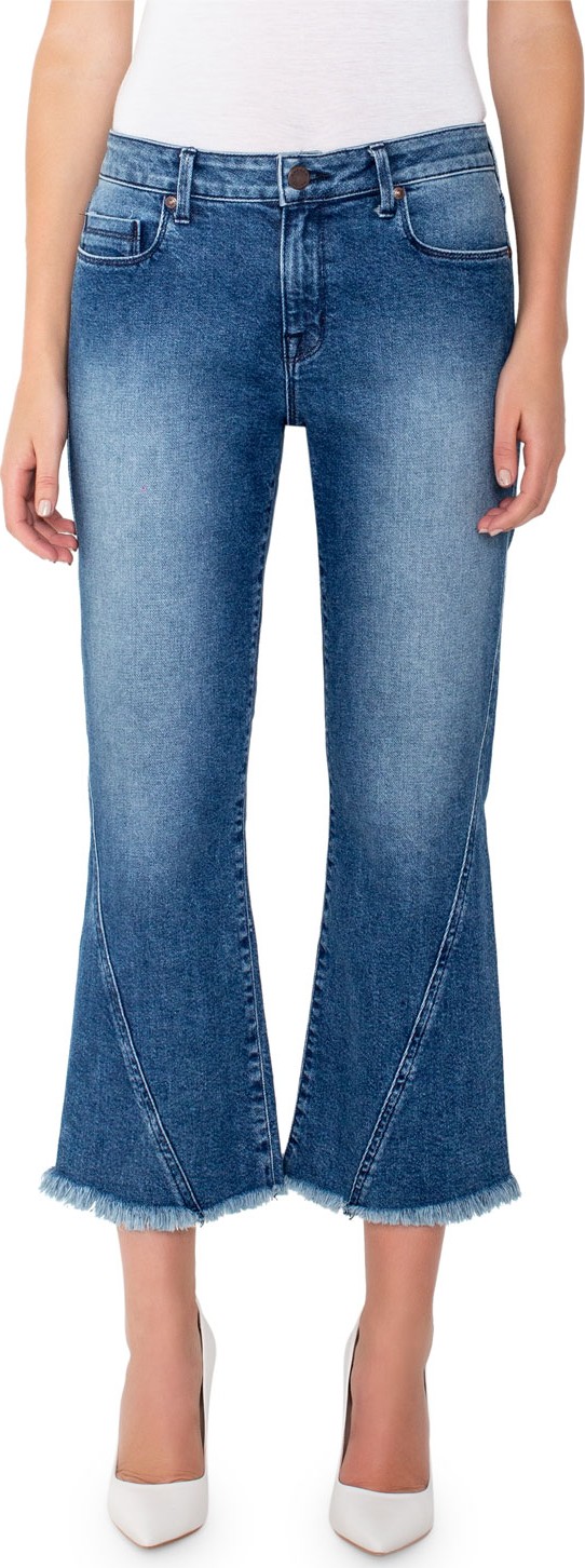 Parker Smith Harper Mid-Rise Cropped Flare Jeans