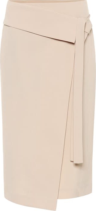 Joseph Finch wool-blend wrap midi skirt