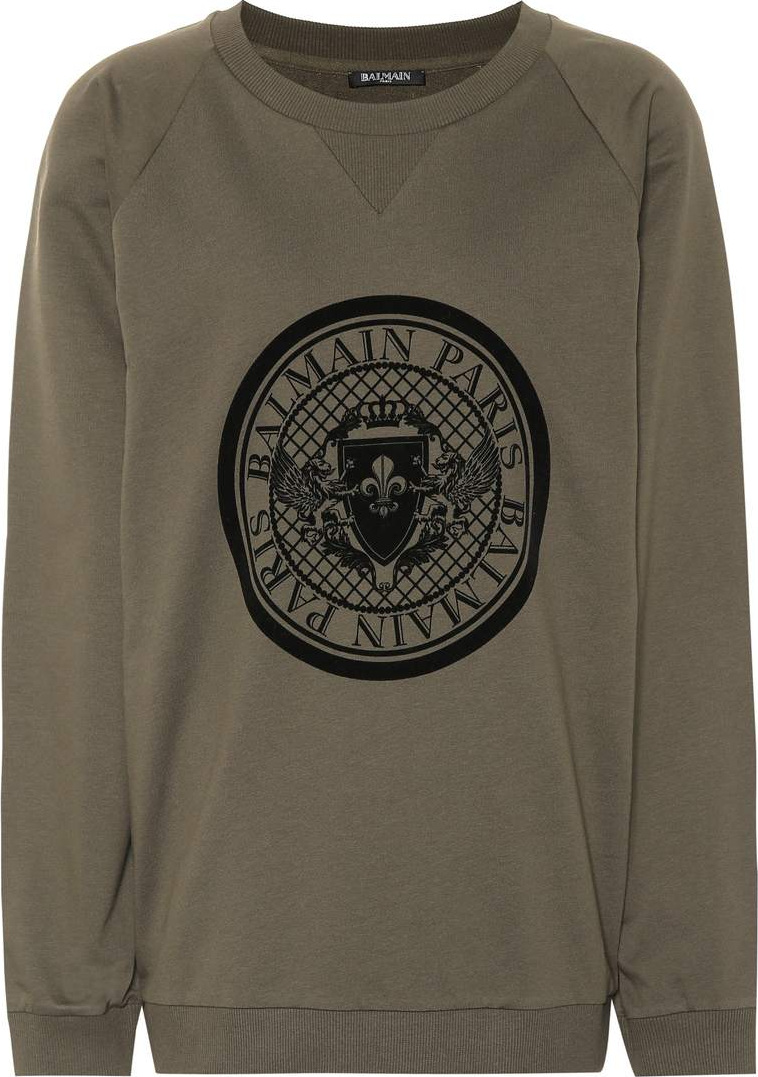 Balmain Printed cotton sweatshirt