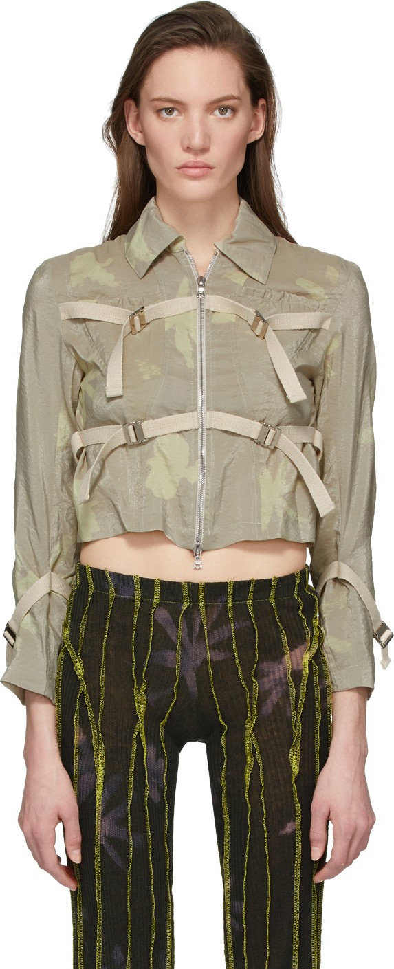 Helenamanzano SSENSE Exclusive Beige Sea Anemone Jacket