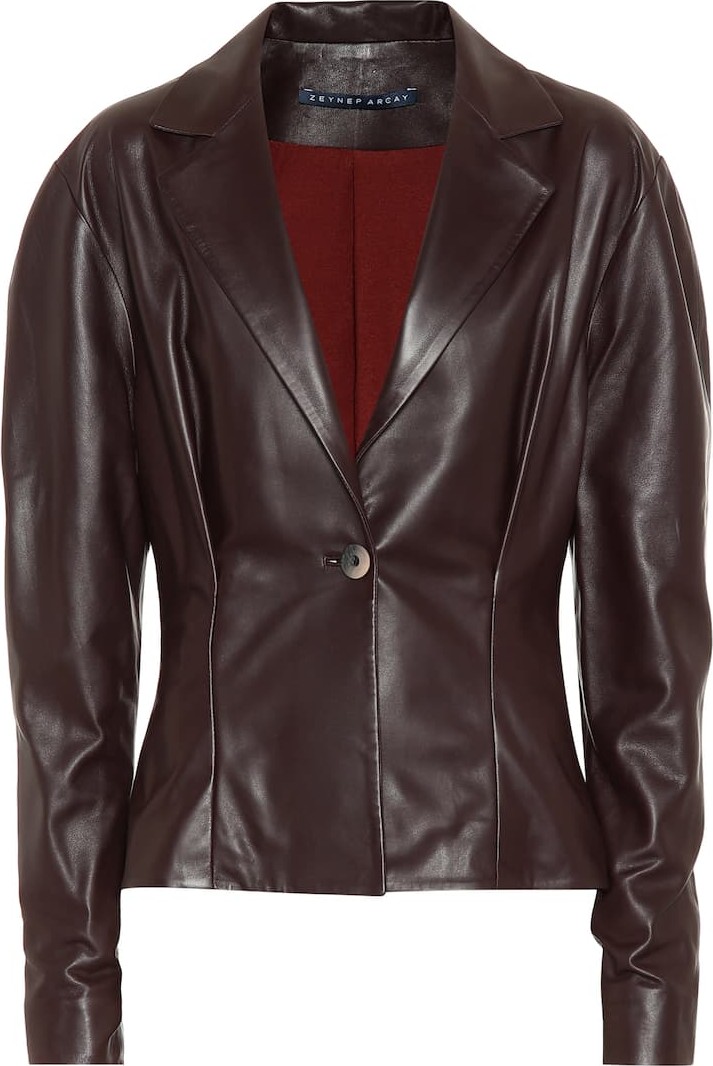 Zeynep Arcay Leather blazer