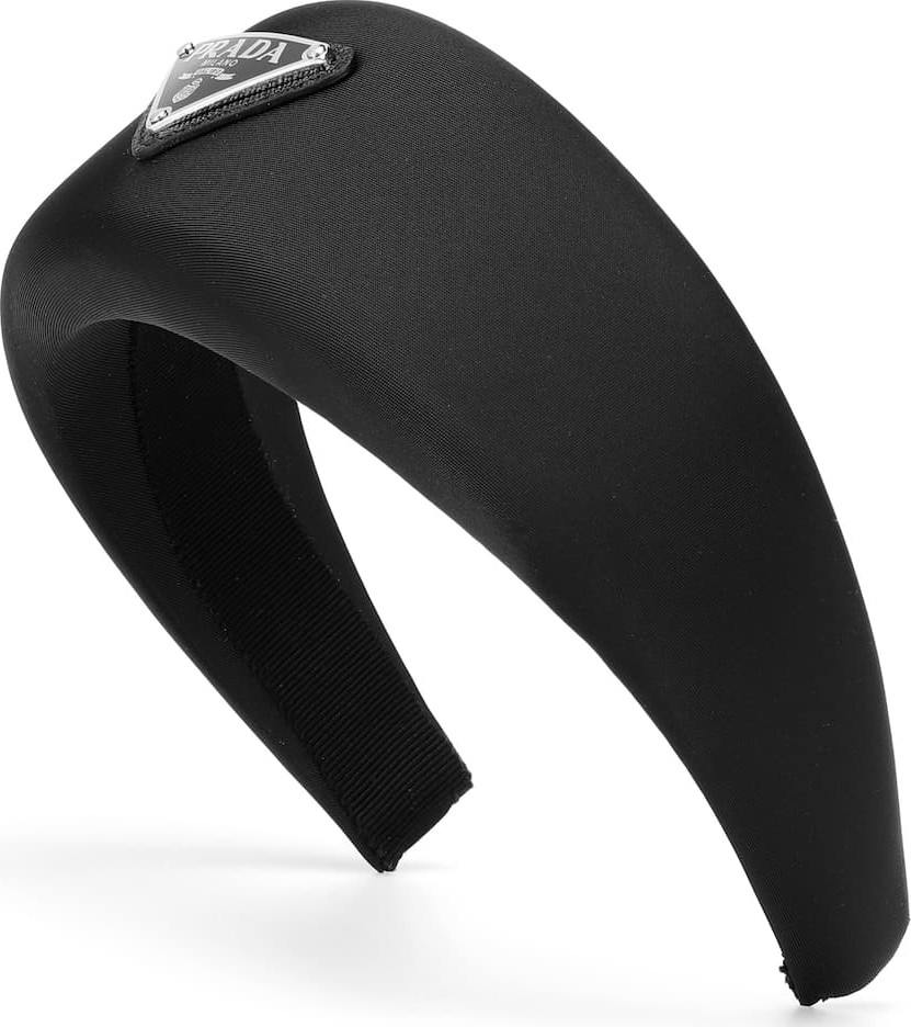 Prada Logo-embellished satin headband
