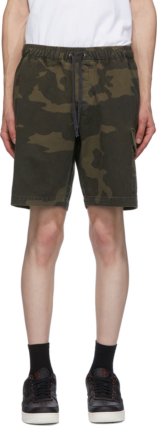 John Elliott Brown Utility Cargo Shorts