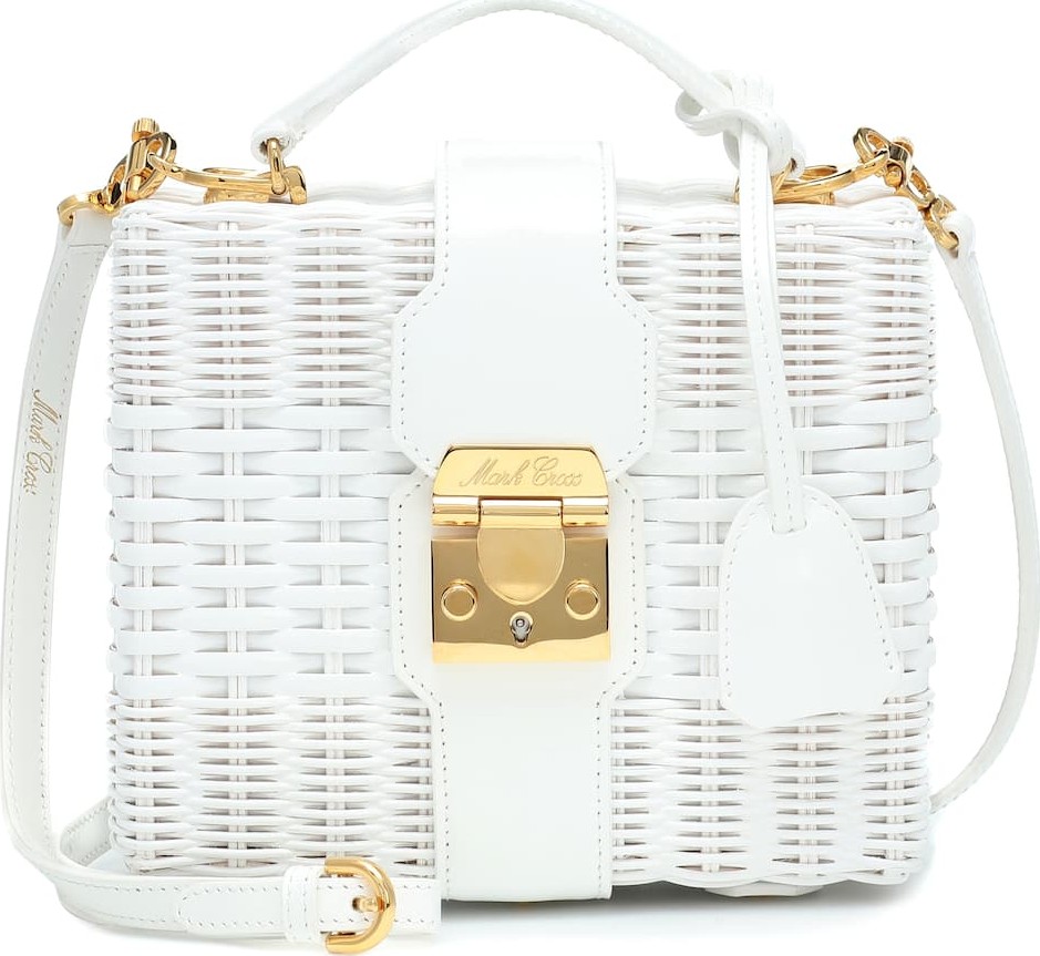 Mark Cross Harley rattan shoulder bag