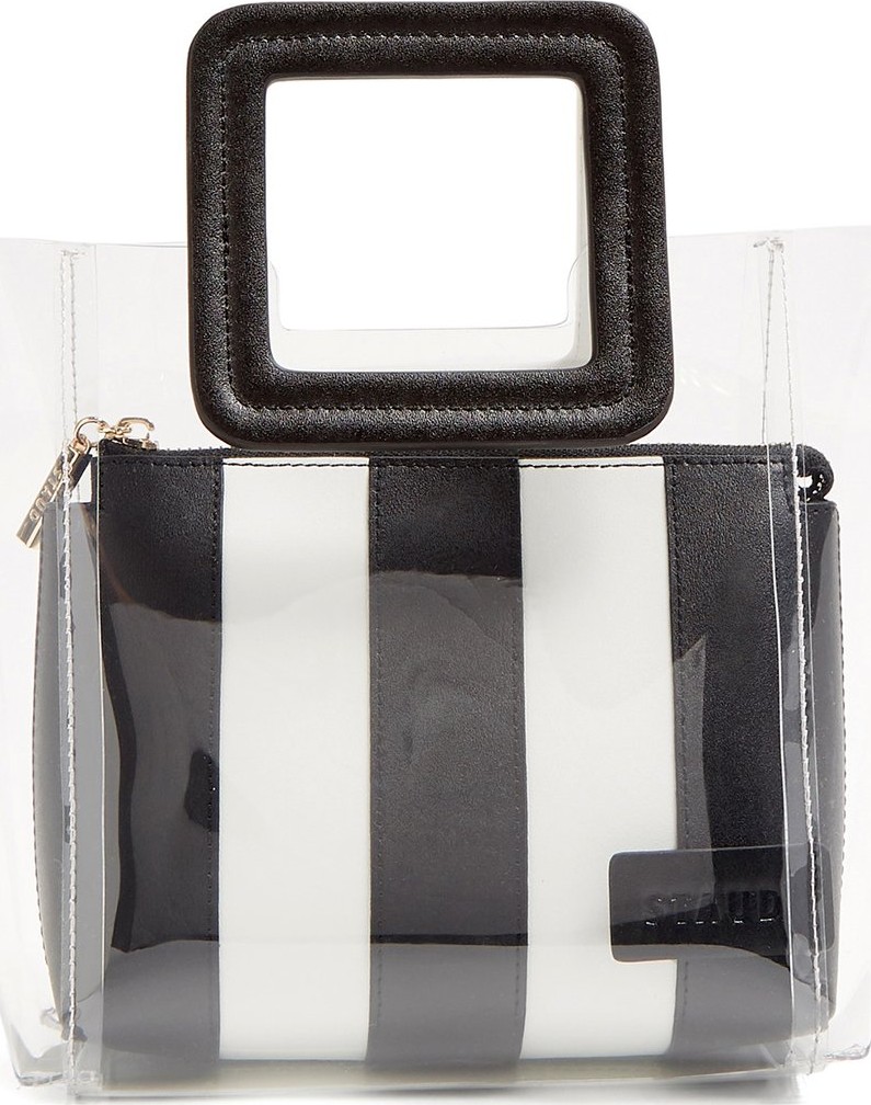 Staud Shirley mini PVC and leather tote